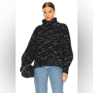Varley Marlena Knit Sweater in Dalmatian Small‎